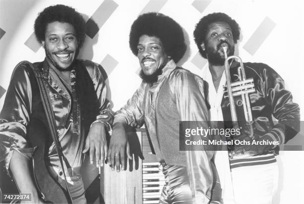 Robert Wilson, Charlie Wilson and Ronnie Wilson of the funk group "Gap Band" pose for a portrait in circa 1980.