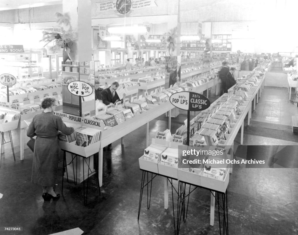 Wallichs Music City Record Store Interior