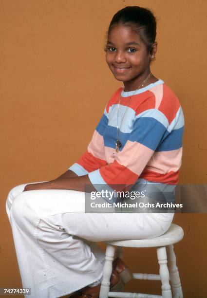 Pop singer and actress Janet Jackson poses for a portrait session on July 7, 1978 in Los Angeles, California.