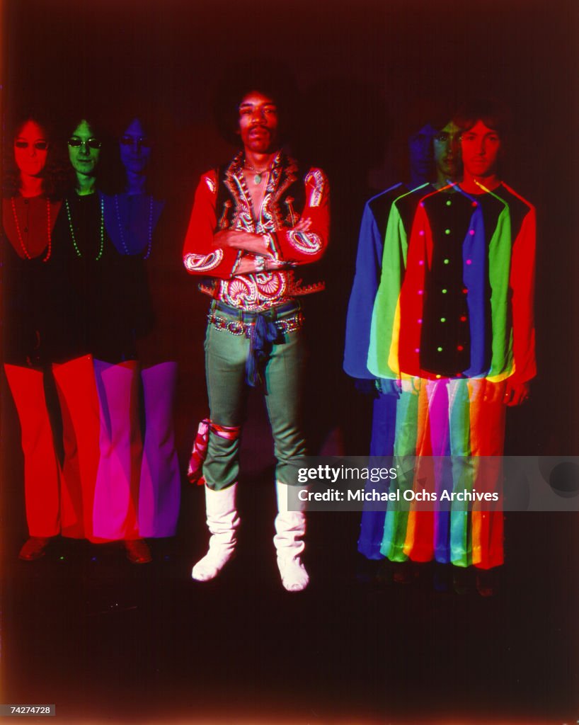 "Jimi Hendrix Experience" Psychedelic Portrait