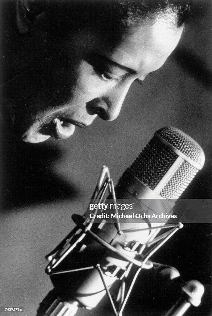 Singer Billie Holiday At The Mic