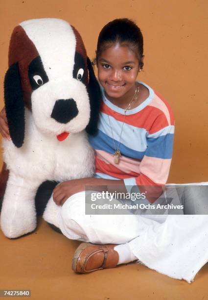 Pop singer and actress Janet Jackson poses for a portrait session on July 7, 1978 in Los Angeles, California.