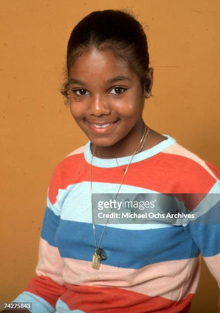 Pop singer and actress Janet Jackson poses for a portrait session on July 7, 1978 in Los Angeles, California.