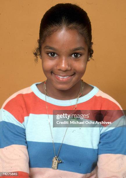 Pop singer and actress Janet Jackson poses for a portrait session on July 7, 1978 in Los Angeles, California.