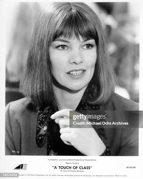 Actress Glenda Jackson as she appears in the film 'A Touch of Class'. Photo by Michael Ochs Archives/Getty Images