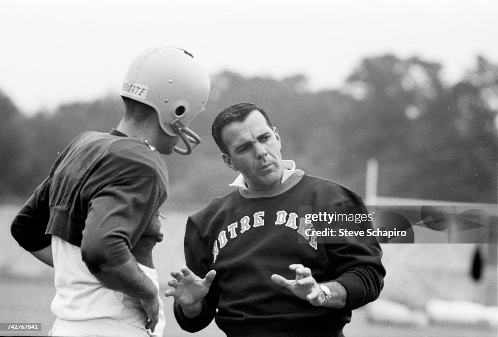 Notre Dame Coach Ara Parseghian
