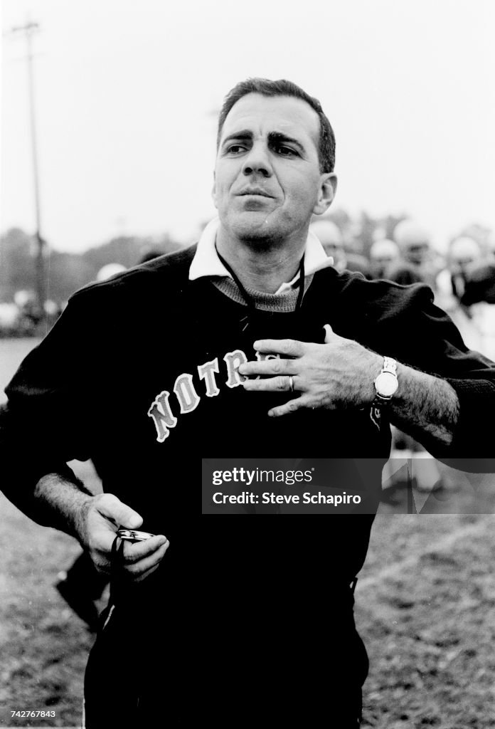 Notre Dame Coach Ara Parseghian