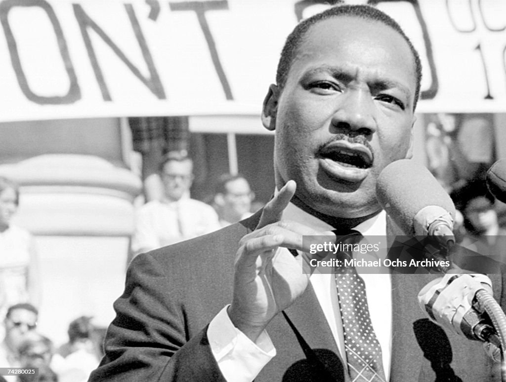 King Speech at Sproul Plaza in Berkeley