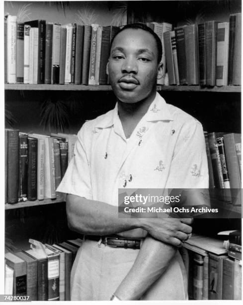 Civil rights leader Reverend Martin Luther King, Jr. Relaxes at home in May 1956 in Montgomery, Alabama.