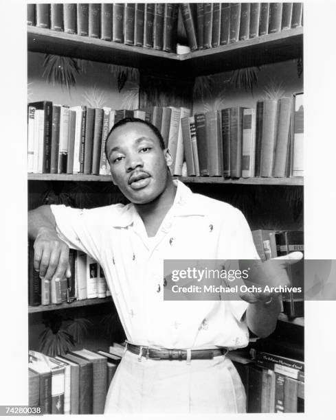 Civil rights leader Reverend Martin Luther King, Jr. Relaxes at home in May 1956 in Montgomery, Alabama.