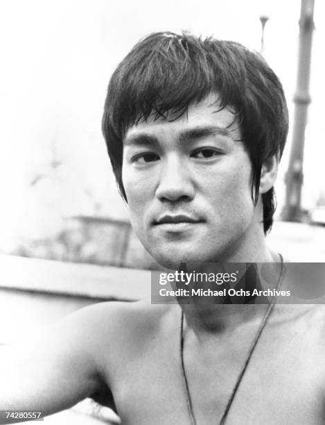 Chinese American martial artist, actor, director, martial arts instructor and philosopher Bruce Lee , circa 1970. Photo by Michael Ochs...