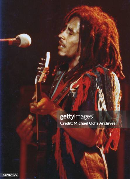 Bob Marley performs circa 1979.