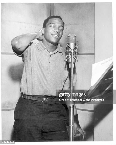 American singer Clyde McPhatter, circa 1955.