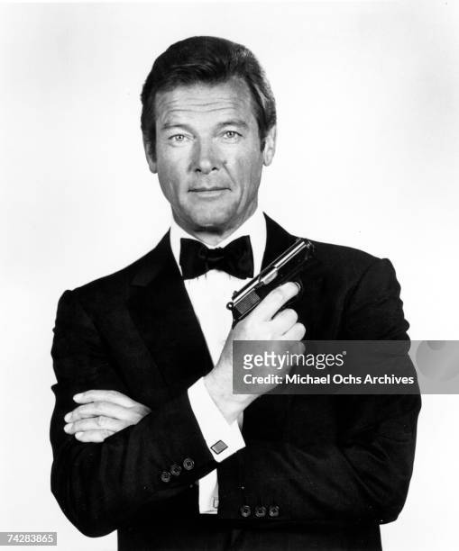 Photo of Roger Moore as James Bond. Photo by Michael Ochs Archives/Getty Images