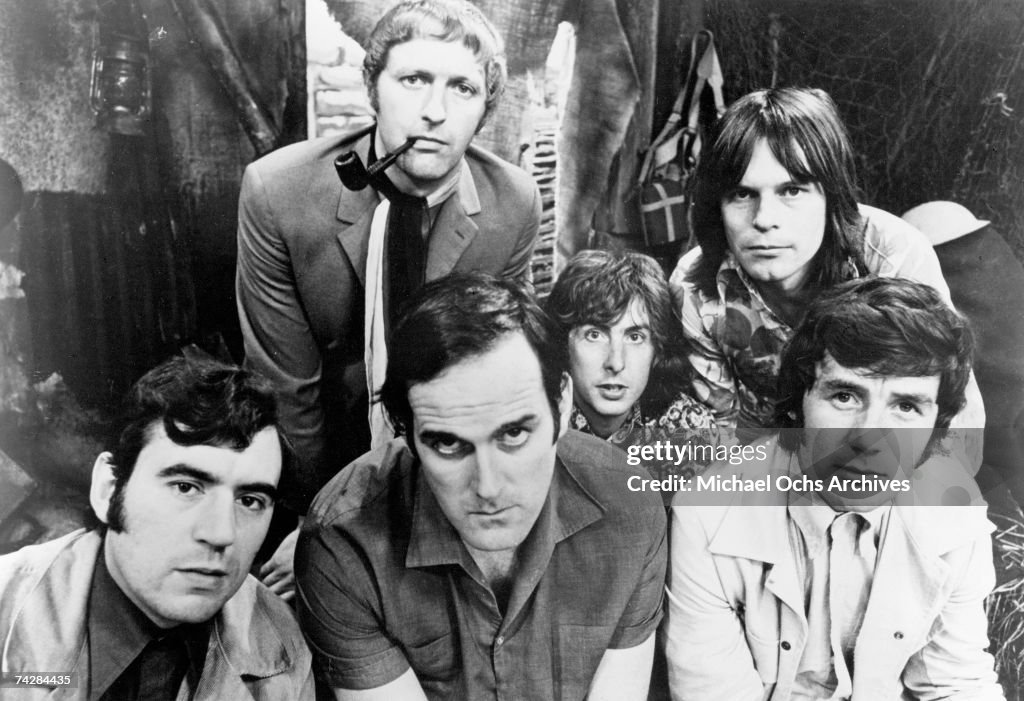 The six members of the Monty Python team, 1969. Left to right: Terry ...
