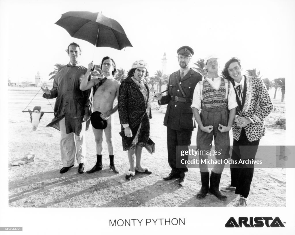 All six members of the Monty Python team on location in Monastir ...