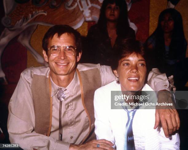 Photo of Anthony Perkins with wife Berry Berenson. Photo by Michael Ochs Archives/Getty Images