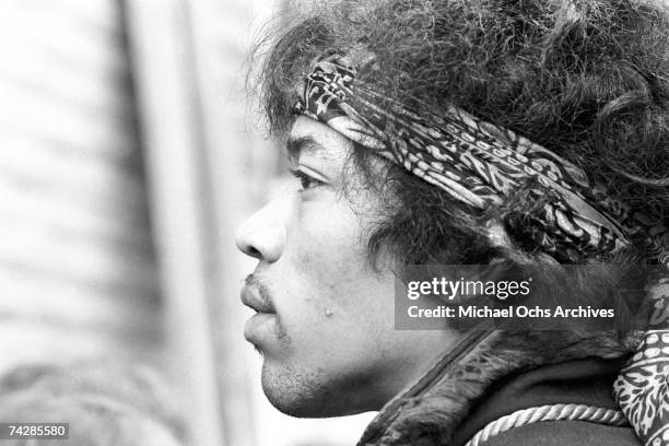 Photo of Jimi Hendrix.