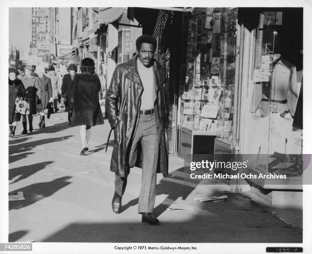 Actor Richard Roundtree performs in scene from "Shaft" directed by Gordon Parks. Academy Award Winner for Best Song "Theme From Shaft" by Isaac Hayes.