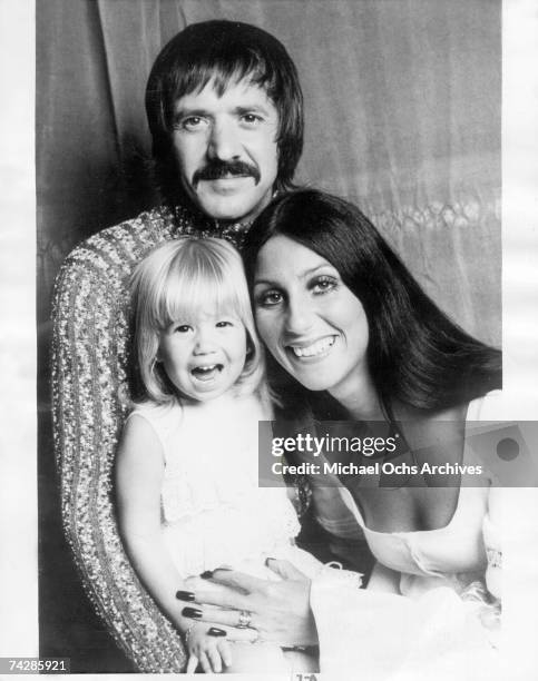 Sonny Bono and Cher with their daughter Chastity Bono