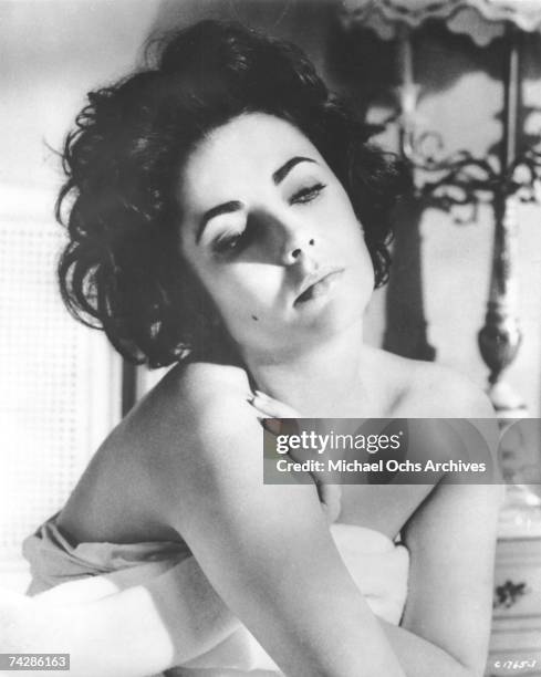 Actress Elizabeth Taylor in a scene from the movie "Cat On A Hot Tin Roof" which was released on September 20, 1958.