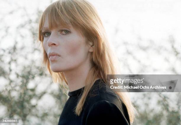Singer and entertainer Nico poses for a portrait session in circa 1967.