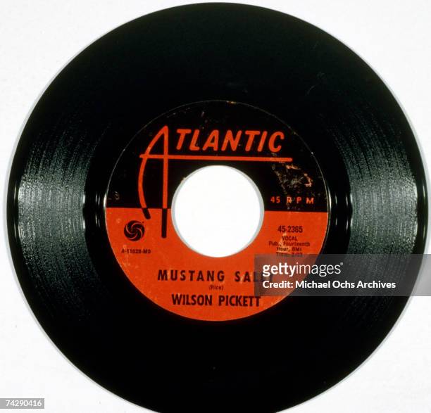 The Atlantic Records seven-inch single release of soul singer Wilson Pickett's "Mustang Sally", from November 26, 1966.