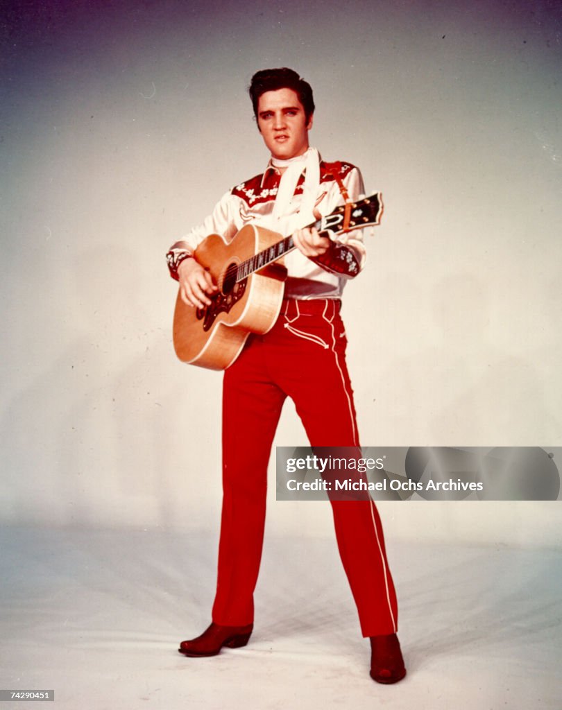 Rock and roll singer Elvis Presley