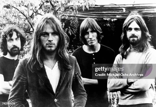 Pink Floyd, pose for a publicity shot circa 1973.