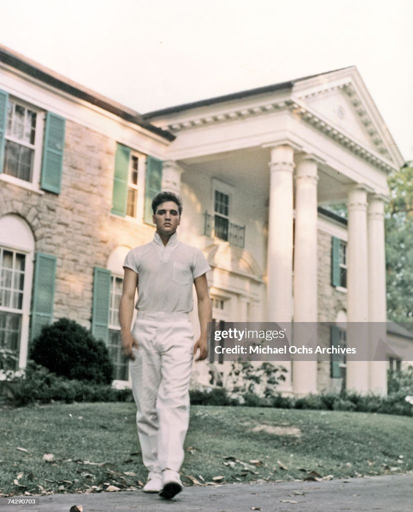 Rock and roll singer Elvis Presley