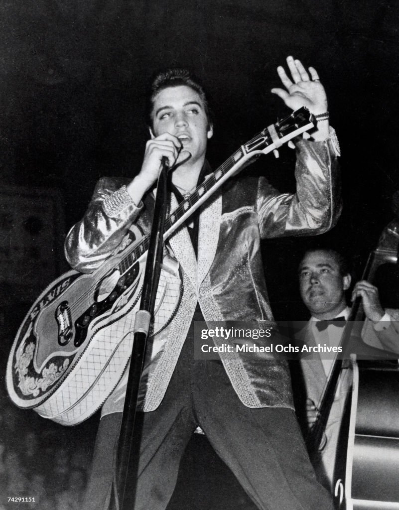 Rock and roll singer Elvis Presley 