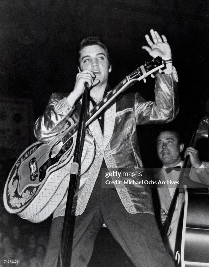 Rock and roll singer Elvis Presley