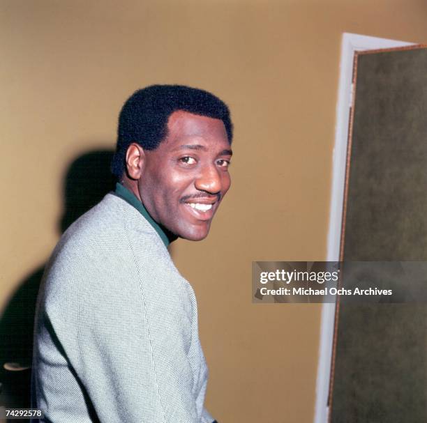 Soul singer Otis Redding poses for a portrait in May 1966 in London, England.