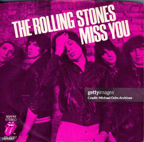 Rock and roll band "The Rolling Stones" album cover for the single "Miss You" which was released on May 19, 1978.