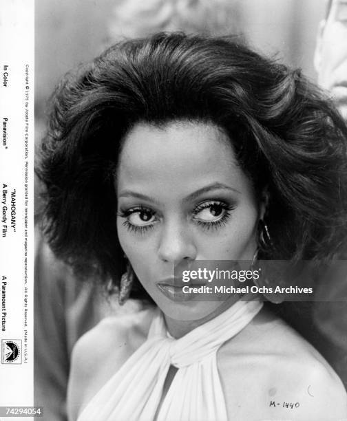 Singer and actress Diana Ross in a publicity still for the 1975 Motown Productions/Paramount Pictures film 'Mahogany'