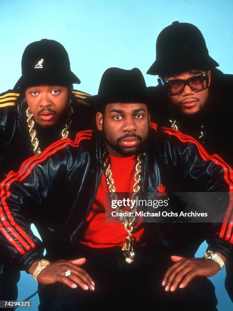 American hip hop band Run-DMC, circa 1985.