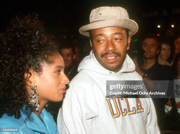 Hip hop mogul Russell Simmons attends the Run DMC Tougher Than Leather album release party at the Palladium night club on September 15, 1988 in New...