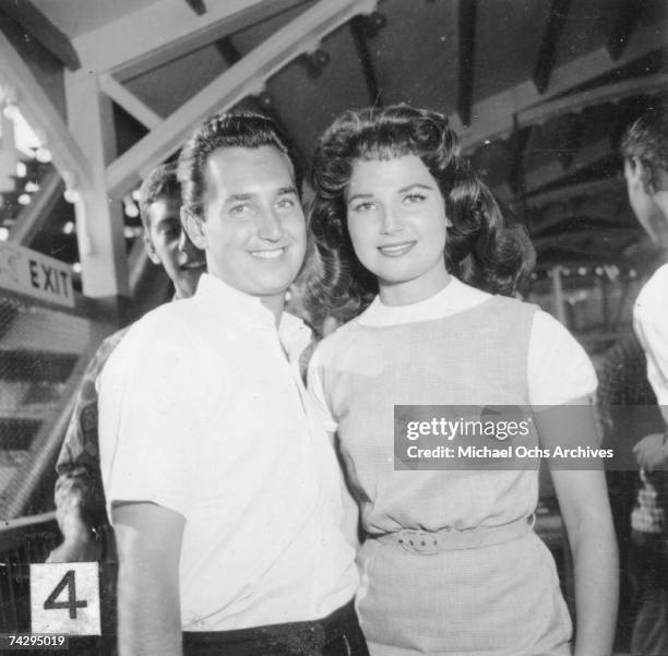 Singer Neil Sedaka and his then girlfriend Leba Strassberg whom he would later marry spend a romantic day going to Coney Island, playing music, going...