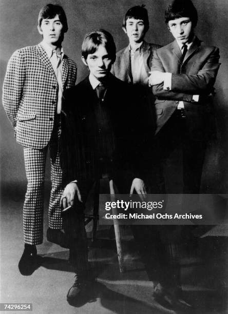 The British rock group "The Small Faces" poses for a portrait in 1967. Ian McLagan, Steve Marriott, Ronnie Lane, Kenney Jones.