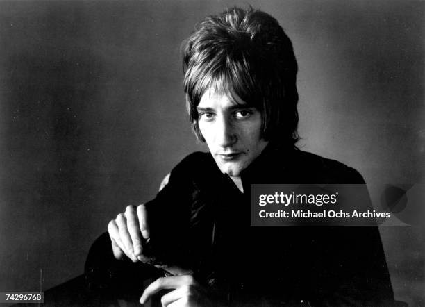 Rock singer Rod Stewart poses for a portrait in circa 1969.