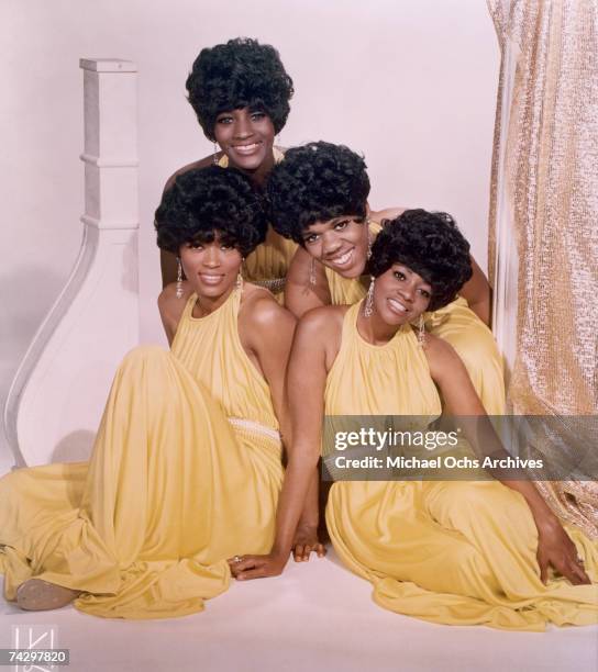 Myrna Smith, Sylvia Shemwell, Estelle Brown and Cissy Houston of the vocal group "The Sweet Inspirations" pose for a portrait in circa 1967 in New...