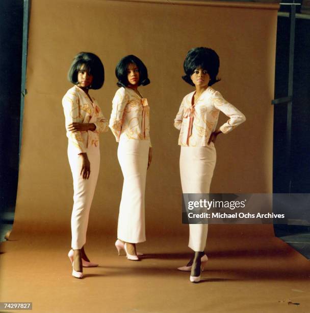 Mary Wilson, Florence Ballard & Diana Ross of the R&B vocal group "The Supremes" pose for a portrait in circa 1964.