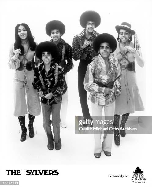 And B group The Sylvers pose for a portrait in 1972 in Los Angeles, California.