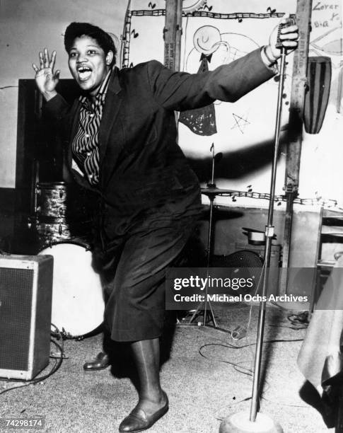 Willie Mae "Big Mama" Thornton performs circa 1955.