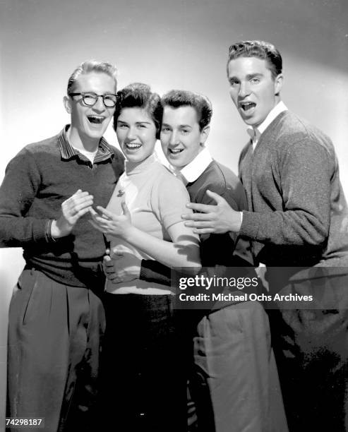 The Linc-Tones aka The Tokens pose for a portrait circa 1956 in New York City, New York.