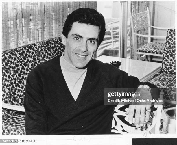Singer Frankie Valli poses for a portrait circa 1966.