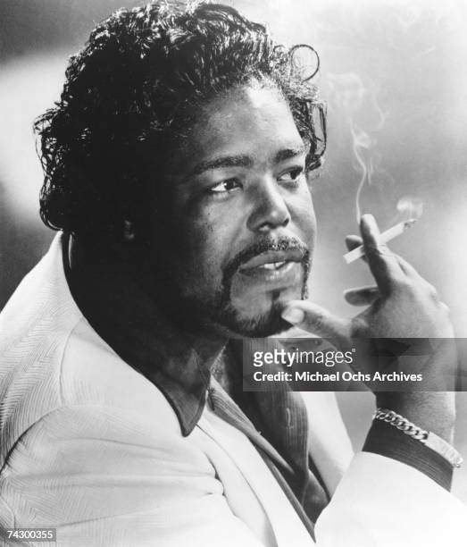 Singer Barry White poses for a portrait in circa 1977