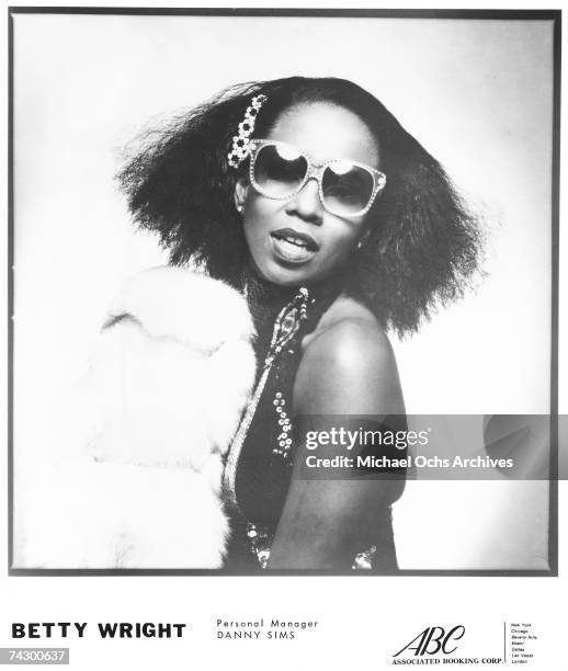 And soul singer Betty Wright poses for a publicity still circa 1980.