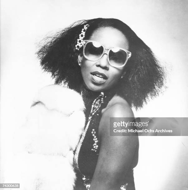 And soul singer Betty Wright poses for a publicity still circa 1980.