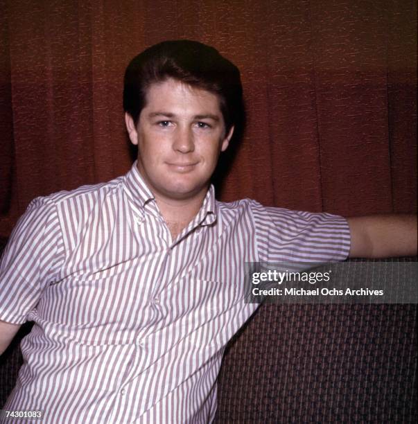Singer Brian Wilson of the rock and roll group "The Beach Boys" poses for a portrait in early 1965 in Los Angeles, California.